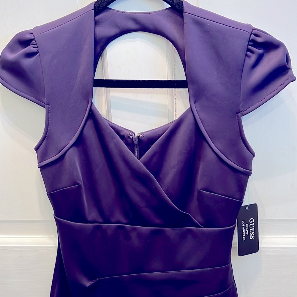 NWT Guess Aubergine Beautiful Dress - Picture 5 of 9